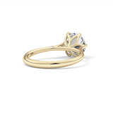 Round Solitaire Lab Grown Diamond Engagement Ring