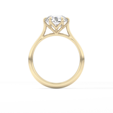 Round Solitaire Lab Grown Diamond Engagement Ring