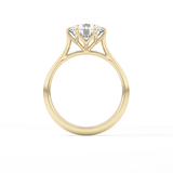 Round Solitaire Lab Grown Diamond Engagement Ring