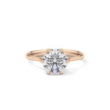 Round Solitaire Lab Grown Diamond Engagement Ring