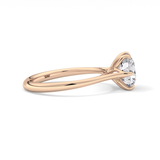 Round Solitaire Lab Grown Diamond Engagement Ring