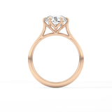 Round Solitaire Lab Grown Diamond Engagement Ring
