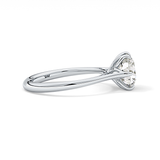 Round Solitaire Lab Grown Diamond Engagement Ring