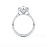 Round Solitaire Lab Grown Diamond Engagement Ring