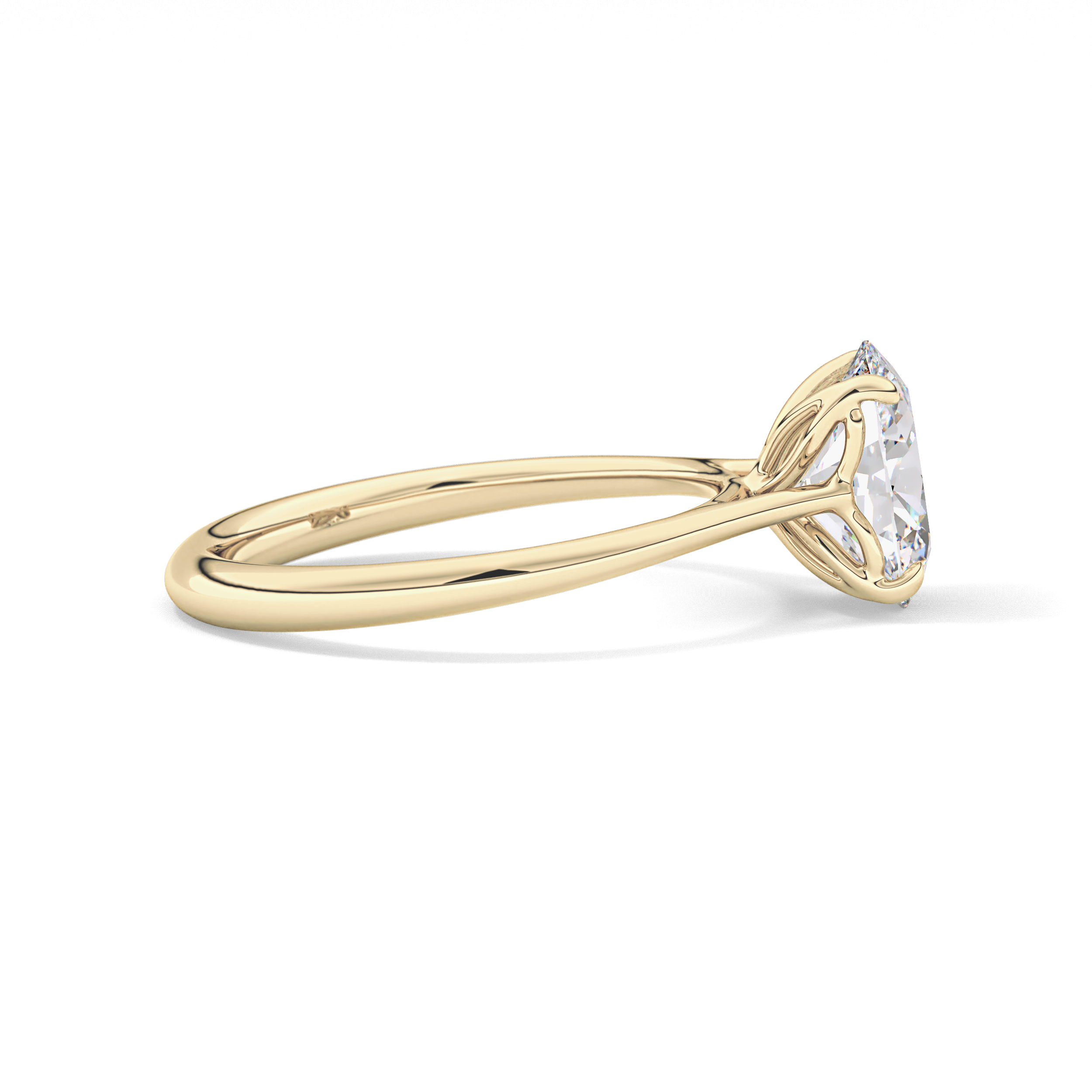 Oval Solitaire Lab Grown Engagement Ring