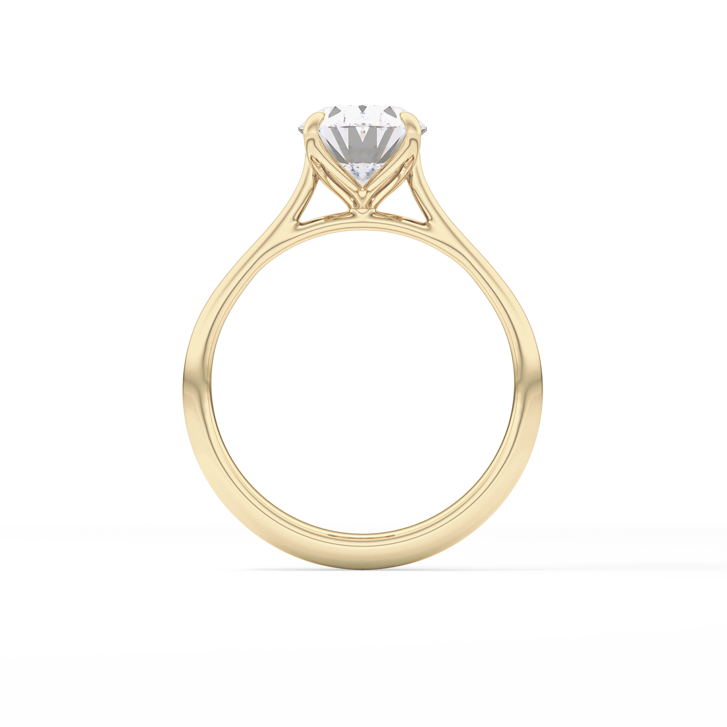 Oval Solitaire Lab Grown Engagement Ring