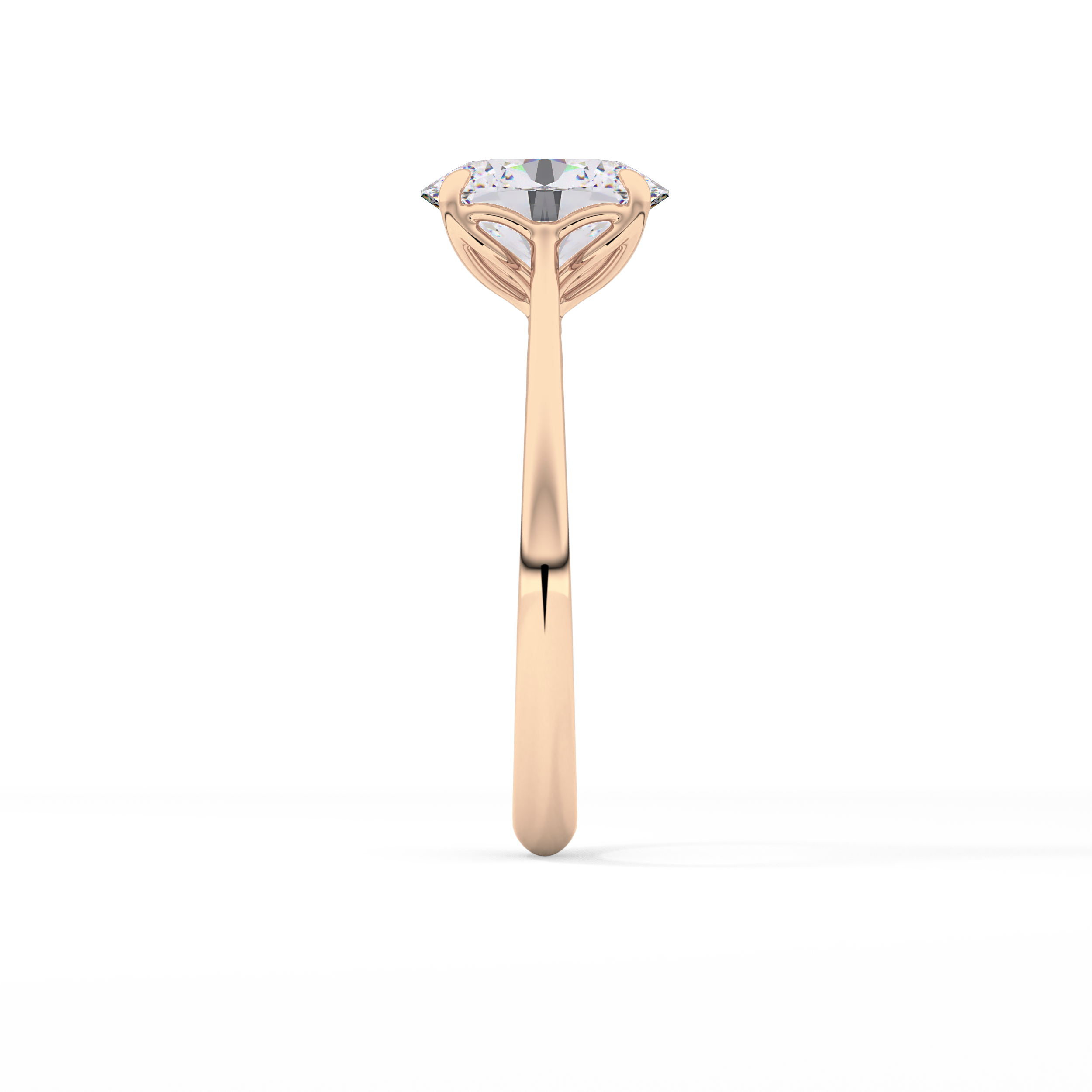 Oval Solitaire Lab Grown Engagement Ring