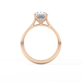 Oval Solitaire Lab Grown Engagement Ring