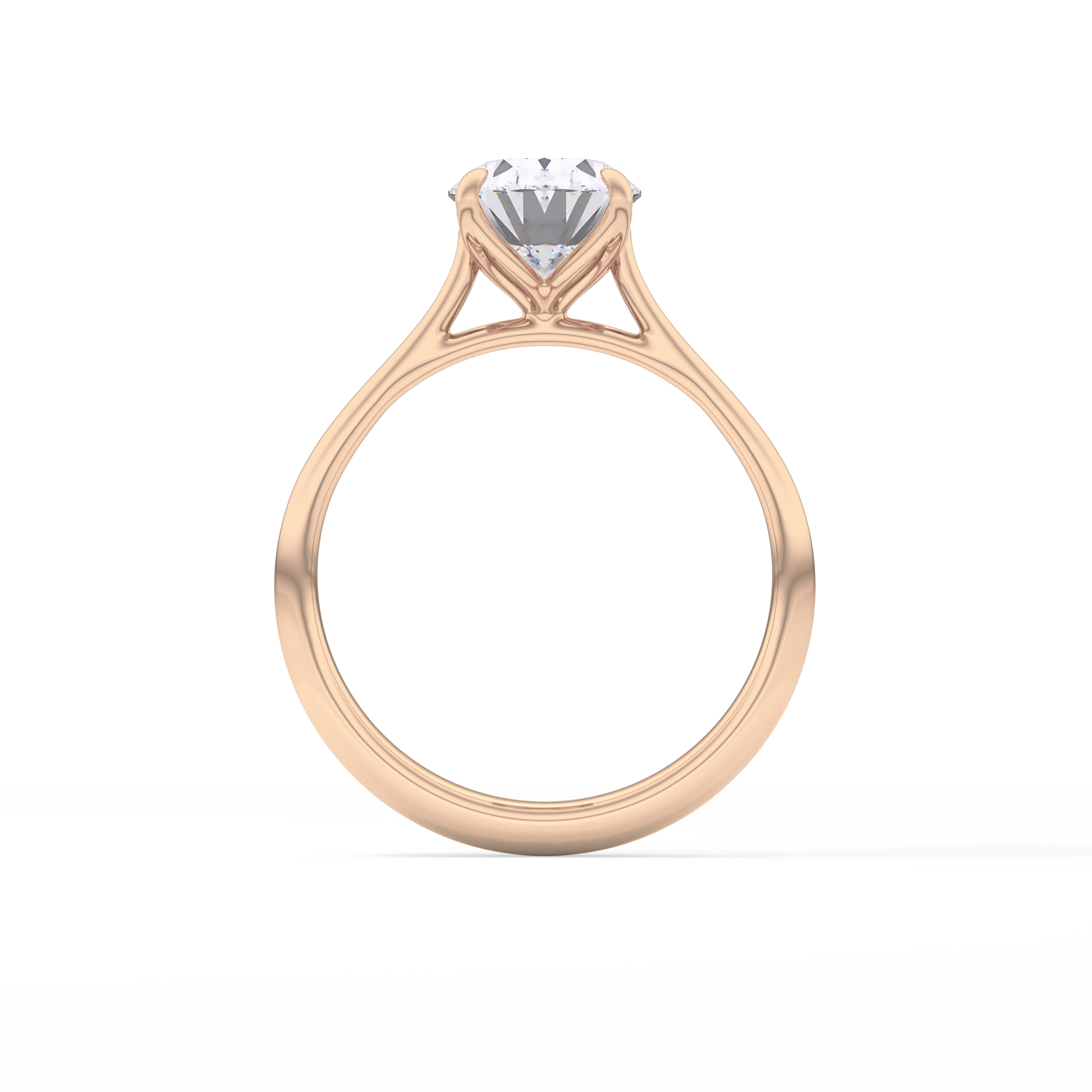 Oval Solitaire Lab Grown Engagement Ring