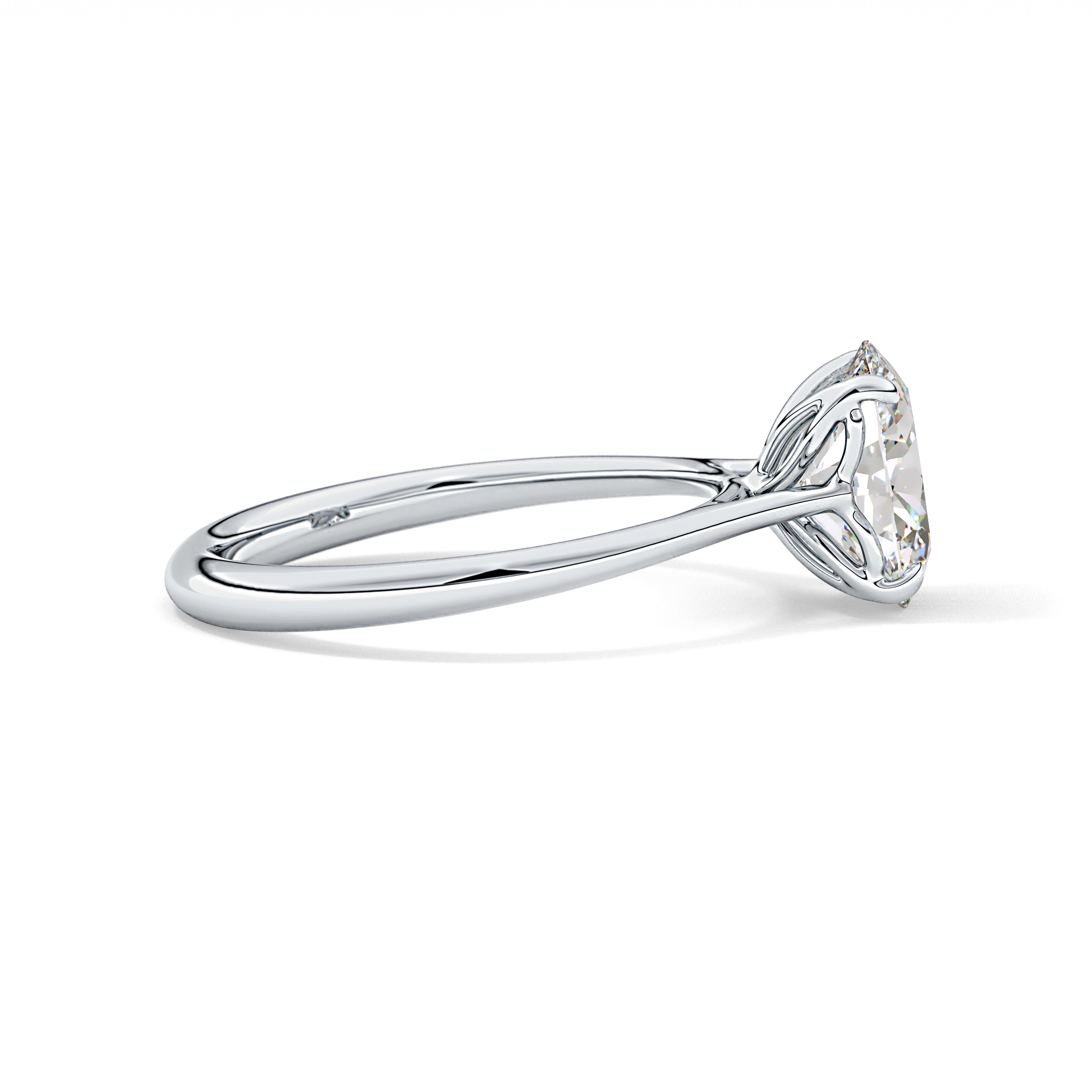 Oval Solitaire Lab Grown Engagement Ring