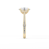 Oval Pave Lab Grown Diamond Engagement Ring
