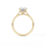 Oval Pave Lab Grown Diamond Engagement Ring