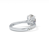 Oval Pave Lab Grown Diamond Engagement Ring