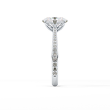 Oval Pave Lab Grown Diamond Engagement Ring