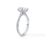 Oval Pave Lab Grown Diamond Engagement Ring