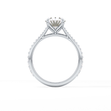 Oval Pave Lab Grown Diamond Engagement Ring