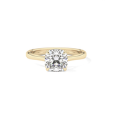 Cushion Solitaire Lab Grown Engagement Ring