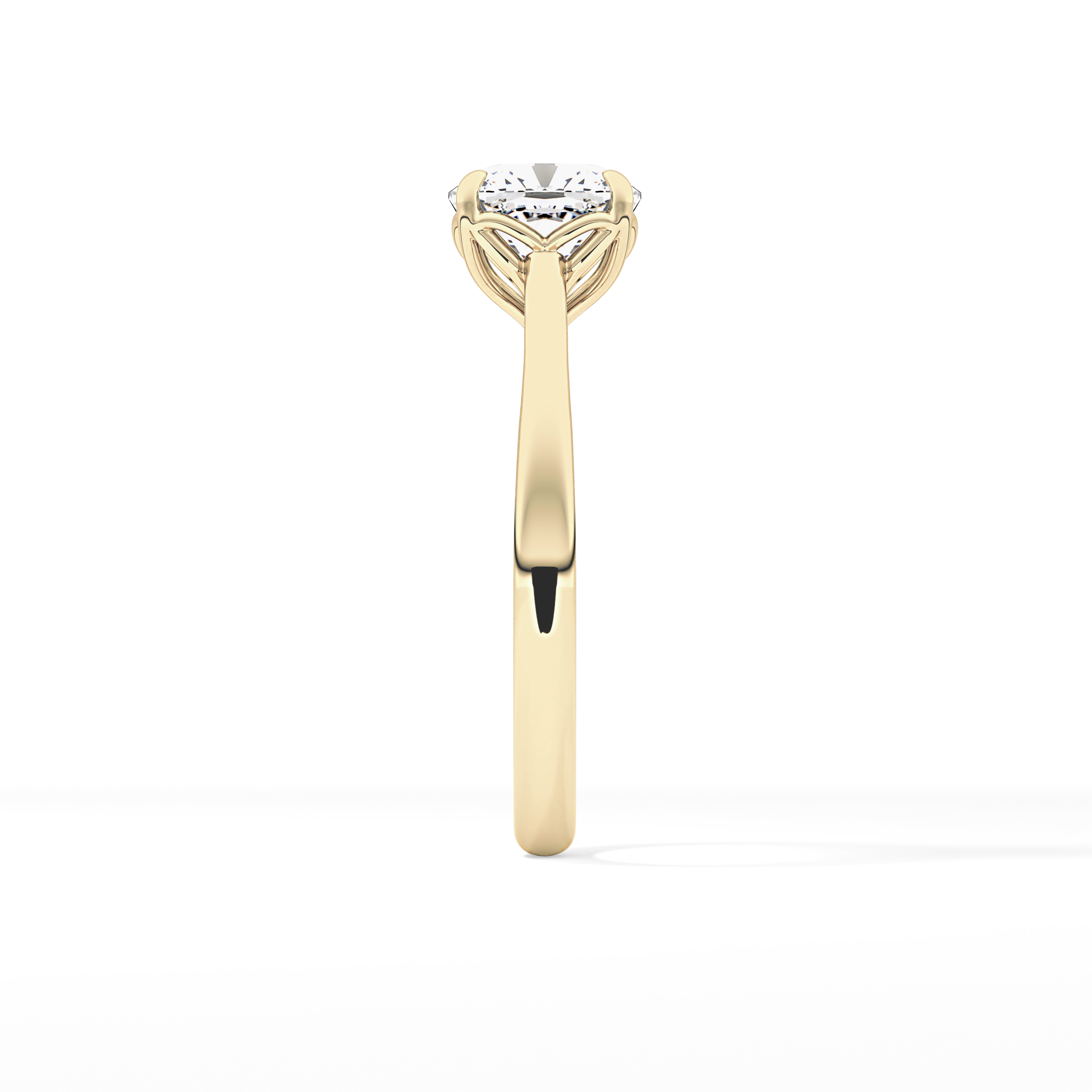 Cushion Solitaire Lab Grown Engagement Ring