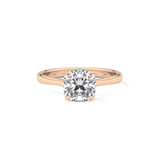 Cushion Solitaire Lab Grown Engagement Ring