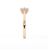 Cushion Solitaire Lab Grown Engagement Ring