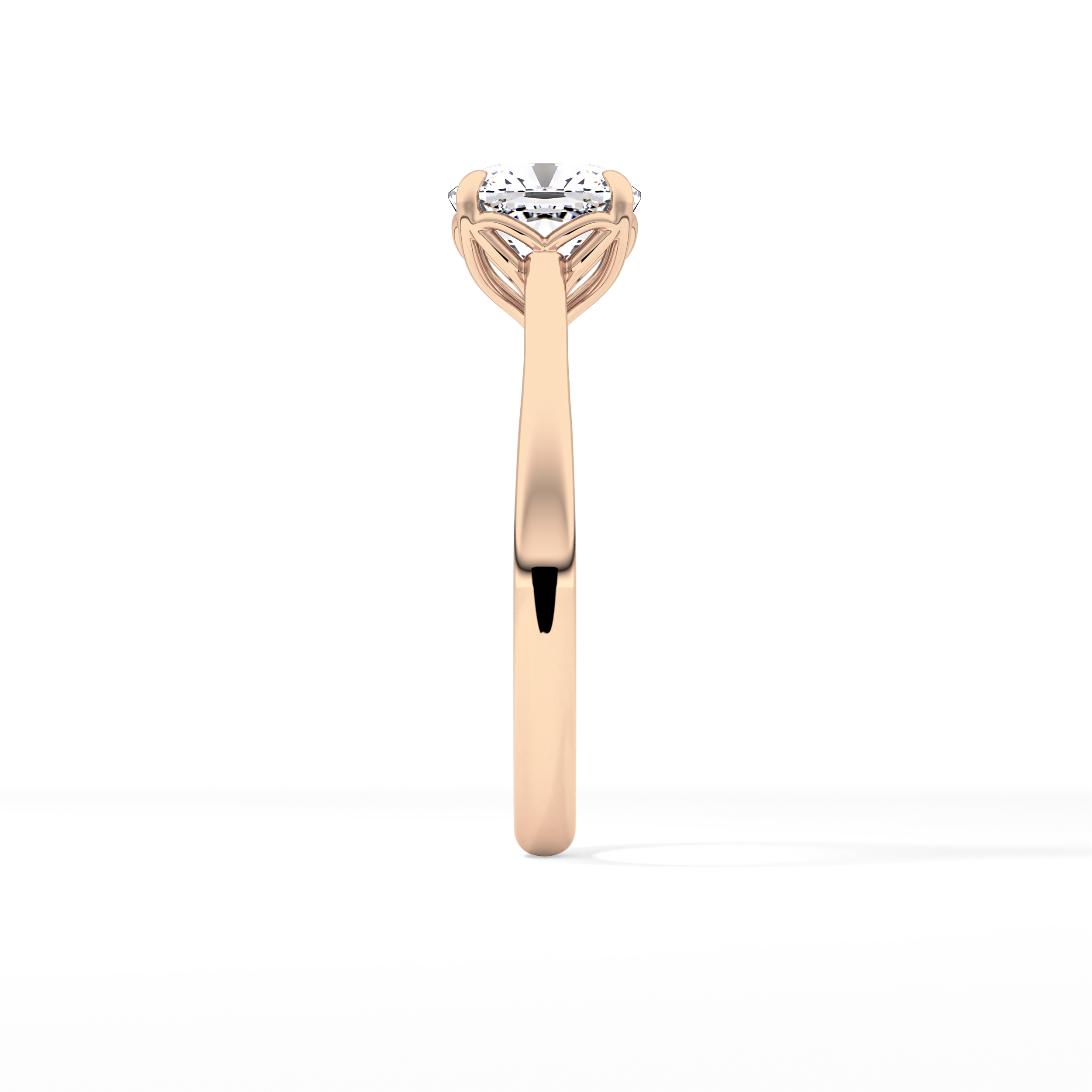 Cushion Solitaire Lab Grown Engagement Ring