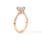Cushion Solitaire Lab Grown Engagement Ring