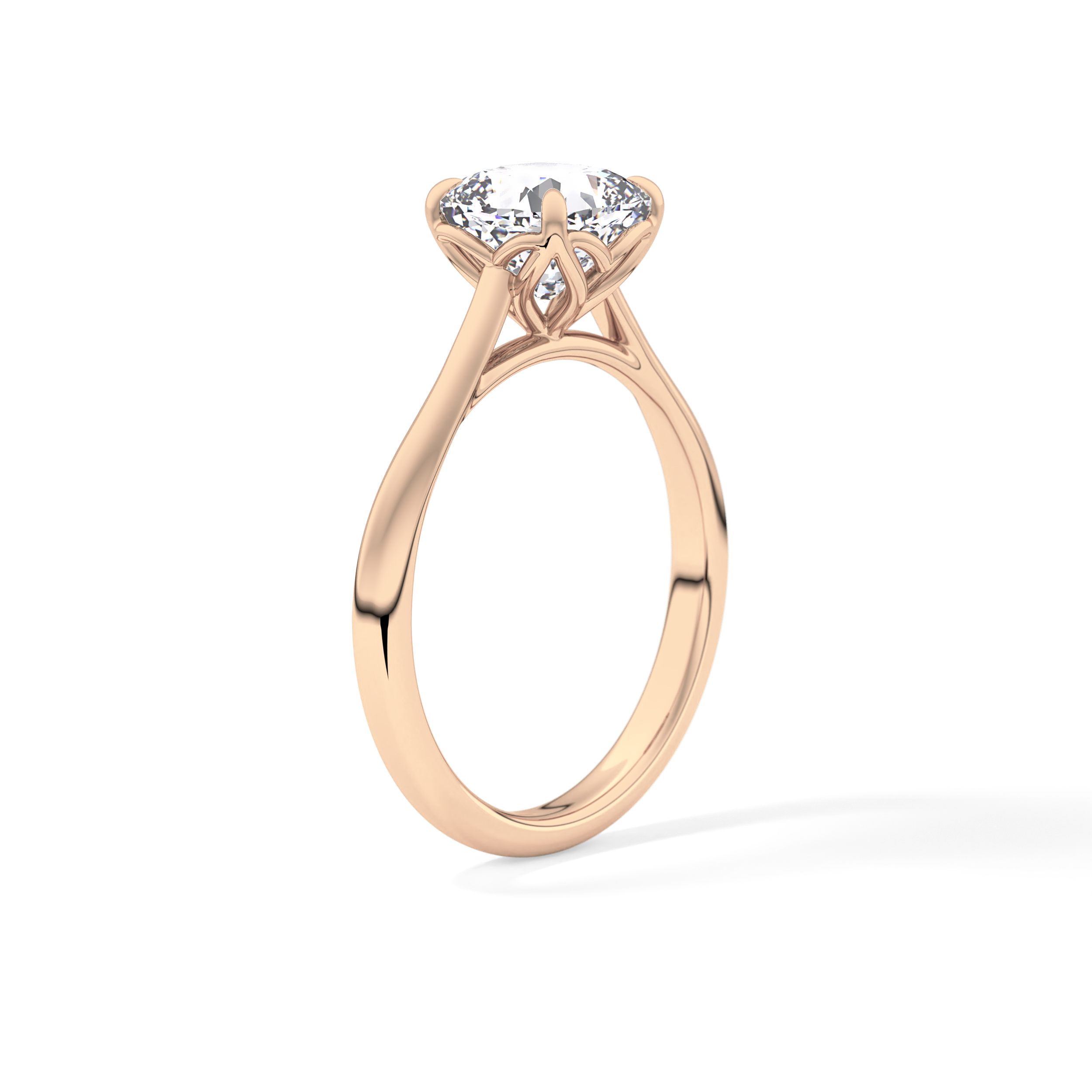 Cushion Solitaire Lab Grown Engagement Ring