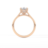 Cushion Solitaire Lab Grown Engagement Ring