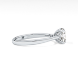 Cushion Solitaire Lab Grown Engagement Ring