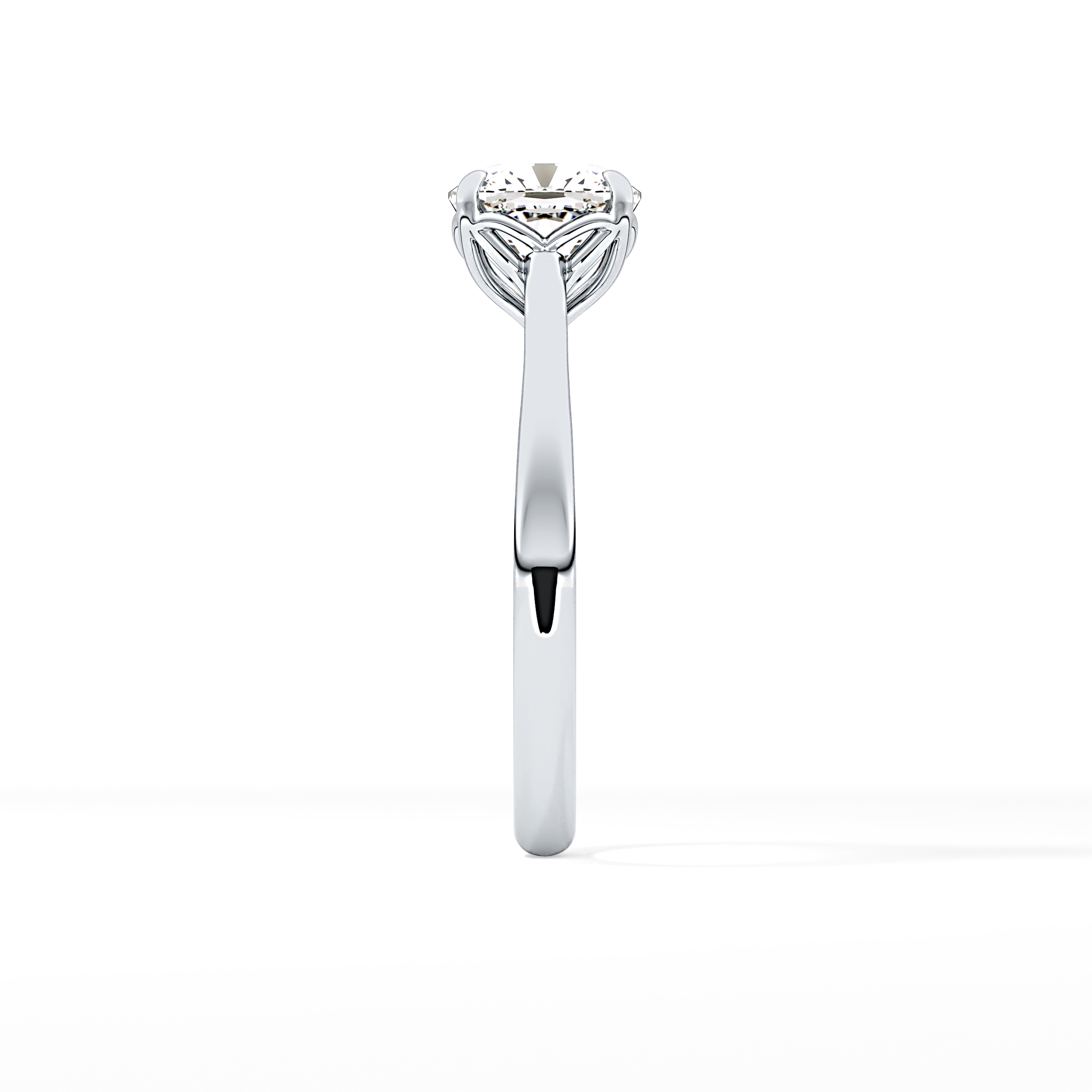 Cushion Solitaire Lab Grown Engagement Ring