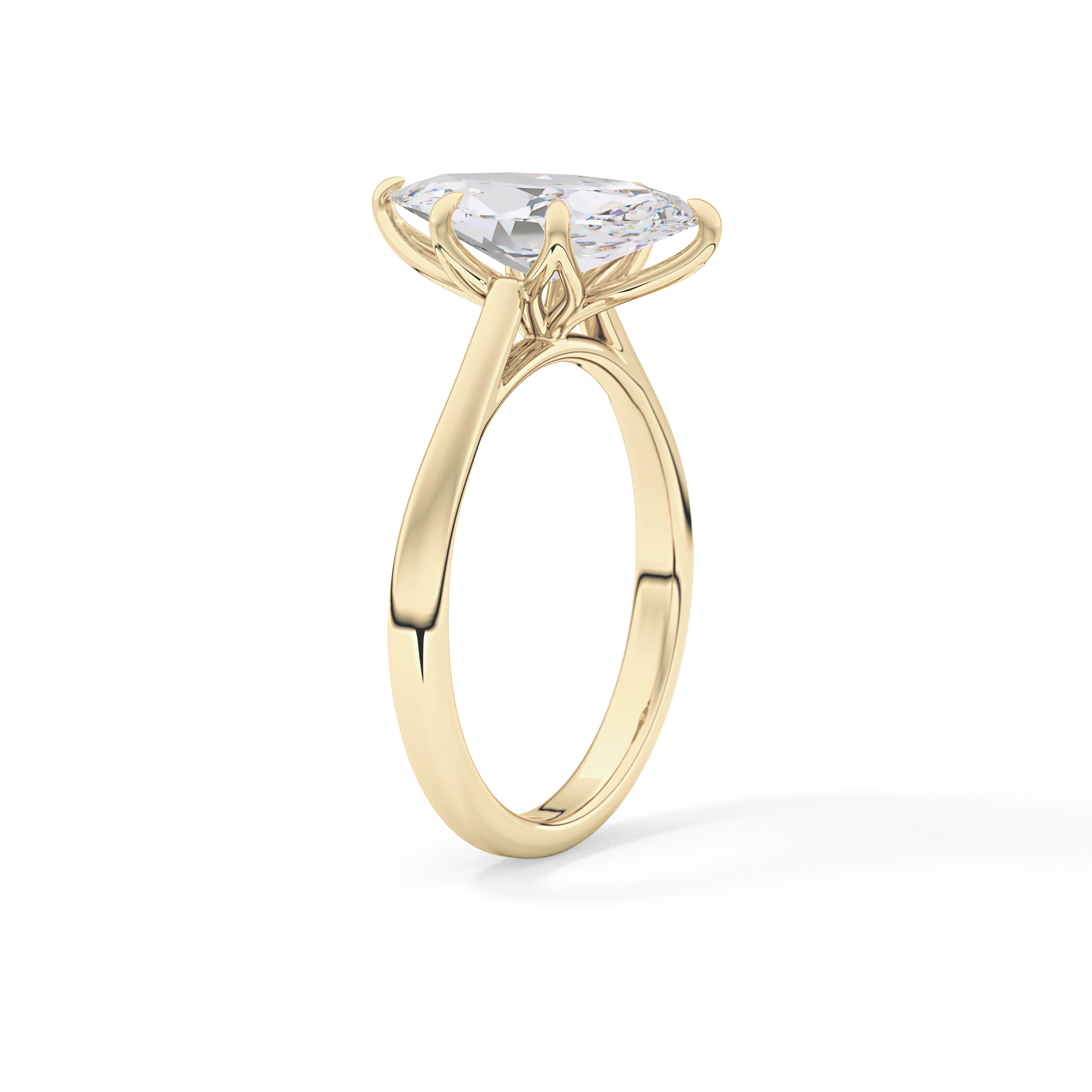 Marquise Solitaire Lab Grown Engagement Ring