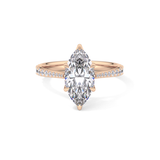 Marquise Pave Lab Grown Diamond Engagement Ring