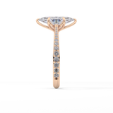Marquise Pave Lab Grown Diamond Engagement Ring