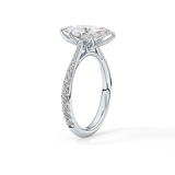Marquise Pave Lab Grown Diamond Engagement Ring