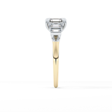 Asscher Cluster Lab Grown Diamond Engagement Ring