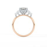 Asscher Cluster Lab Grown Diamond Engagement Ring