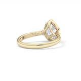 Pear Bezel Lab Grown Engagement Ring