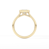 Cushion Bezel Lab Grown Engagement Ring