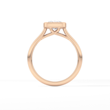 Cushion Bezel Lab Grown Engagement Ring