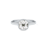 Cushion Bezel Lab Grown Engagement Ring