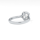 Cushion Bezel Lab Grown Engagement Ring