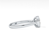 Cushion Bezel Lab Grown Engagement Ring