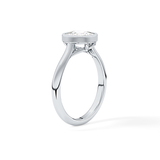 Cushion Bezel Lab Grown Engagement Ring