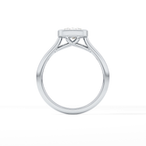 Cushion Bezel Lab Grown Engagement Ring