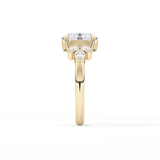 Oval Cluster Lab Grown Diamond Engagement Ring