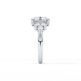Oval Cluster Lab Grown Diamond Engagement Ring