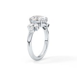 Oval Cluster Lab Grown Diamond Engagement Ring