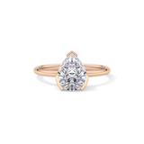 Pear Solitaire Lab Grown Engagement Ring
