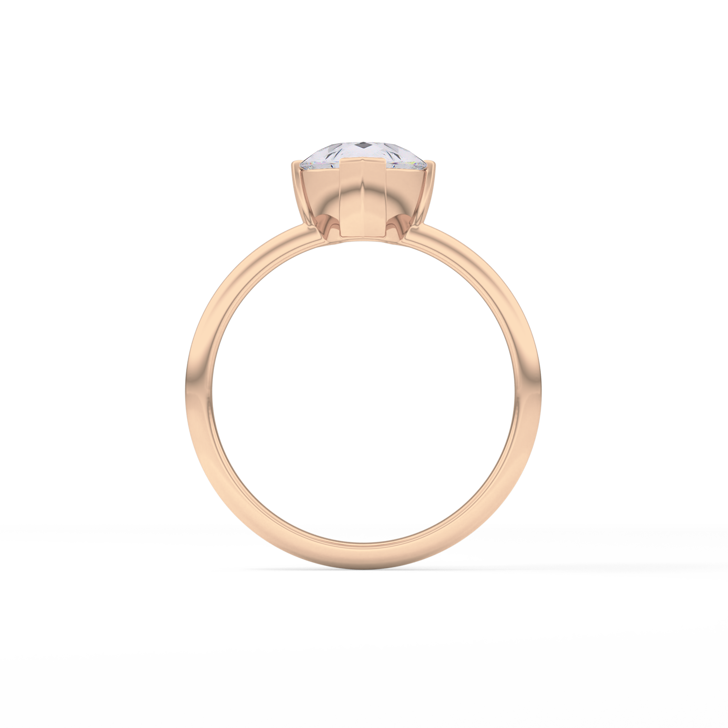 Pear Solitaire Lab Grown Engagement Ring