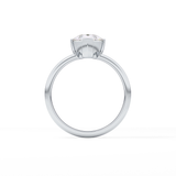 Pear Solitaire Lab Grown Engagement Ring